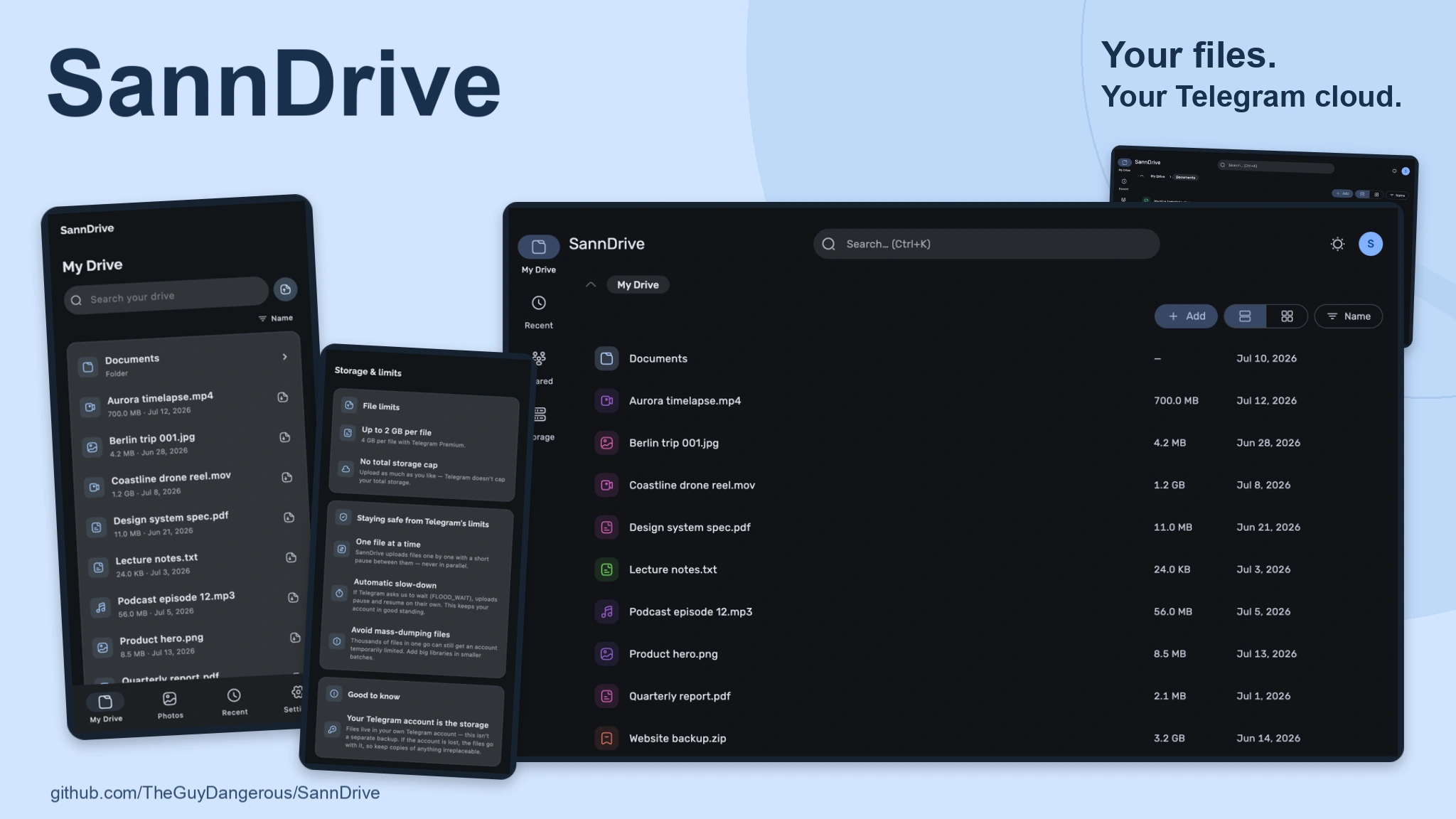 SannDrive project artwork